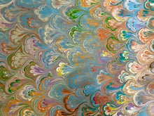 Load image into Gallery viewer, Multicolored bouquet  Patterned Habotai Silk