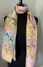 Load image into Gallery viewer, Orange Pink Multicolor Combed Habotai Silk