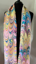 Load image into Gallery viewer, Orange Pink Multicolor Combed Habotai Silk