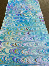 Load image into Gallery viewer, Comb pattern two way Charmeuse Silk 72x14” bold fun. This beautiful silk makes a unique dresser cover and scarf