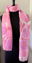 Load image into Gallery viewer, Barbie Pink Polka dots  Habotai Silk 14x72