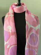 Load image into Gallery viewer, Barbie Pink Polka dots  Habotai Silk 14x72