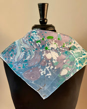 Load image into Gallery viewer, Random colors 21x21 Square Habotai silk. Wear this unique piece in your hair, as a neckerchief, pocket square, or accessorize your dog.