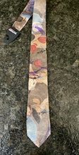 Load image into Gallery viewer, Abstract Neutral  3” Silk Tie  water marbled
