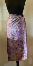 Load image into Gallery viewer, Multi dyed mauve comb Habotai Silk 35x57 Sarong Wrap