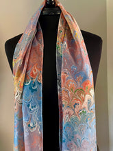 Load image into Gallery viewer, Fall Bouquet Patterned Habotai Silk