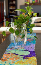 Load image into Gallery viewer, Random Colors twice marbled Charmeuse Silk 72x14” bold fun. This beautiful silk makes a unique dresser cover and scarf