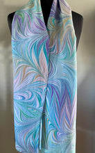 Load image into Gallery viewer, Blue spring many colored flame pattern Habotai Silk