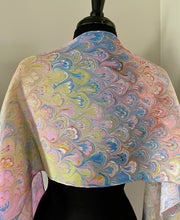 Load image into Gallery viewer, Yellow Multicolored bouquet pattern Habotai Silk