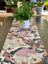 Load image into Gallery viewer, Neutral Double Sided Charmeuse Silk 72x14” bold fun. This beautiful silk makes a unique dresser cover and scarf.