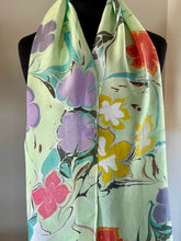 Load image into Gallery viewer, Flowers multicolored pattern Habotai Silk