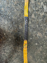 Load image into Gallery viewer, Orange multicolored bouquet water marbled silk bow tie