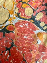 Load image into Gallery viewer, Orange Very Random 21x21 Square Habotai silk. Wear this unique piece in your hair, as a neckerchief, pocket square, or accessorize your dog.