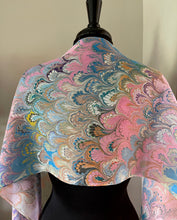 Load image into Gallery viewer, Spring multi colored bouquet  Patterned Habotai Silk