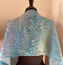 Load image into Gallery viewer, Double marbled blue purple orange .  One of a kind original.