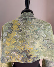 Load image into Gallery viewer, Yellow Green Spring Bouquet.  Habotai Silk 14x72