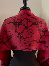 Load image into Gallery viewer, Red Italian Vein Charmeuse Silk 72x14” bold fun. This beautiful silk makes a unique dresser cover and scarf