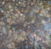 Load image into Gallery viewer, Purple Stone 21x21 Square Habotai silk. Wear this unique piece in your hair, as a neckerchief, pocket square, or accessorize your dog.