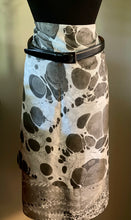 Load image into Gallery viewer, Double marbled  Black & White Habotai Silk 35x57 Sarong Wrap