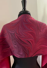 Load image into Gallery viewer, Red Flame Charmeuse Silk 72x14” bold fun. This beautiful silk makes a unique dresser cover and scarf