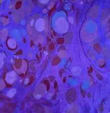 Load image into Gallery viewer, Purple Stone 11x11”  Habotai silk,  pocket square, doily, hair tie, or accessorize your dog.