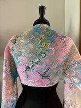 Load image into Gallery viewer, Spring multi colored bouquet  Patterned Habotai Silk