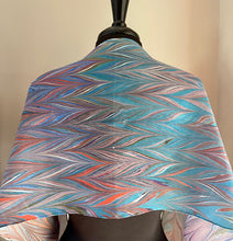Load image into Gallery viewer, Autumn Chevron Patterned Habotai Silk