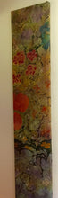 Load image into Gallery viewer, Flowers Charmeuse Silk on wood frame 66x12