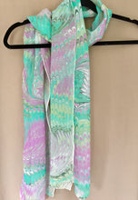 Load image into Gallery viewer, Purple Green Combed Soft Chiffon Silk 68x14"