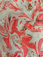 Load image into Gallery viewer, Red, Gray, Black 21x21 Square Habotai silk. Wear this unique piece in your hair, as a neckerchief, pocket square, or accessorize your dog.