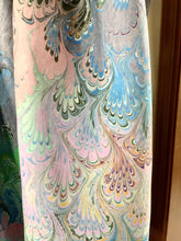 Load image into Gallery viewer, Multicolored pink, green, blue, purple and orange Bouquet Patterned Habotai Silk