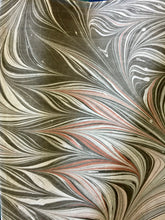 Load image into Gallery viewer, Neutral Flame Patterned Habotai Silk