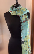 Load image into Gallery viewer, Green Stone.  Casual & fun!   Habotai Silk 14x72”