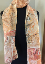 Load image into Gallery viewer, October Scene. Habotai Silk 14x72”