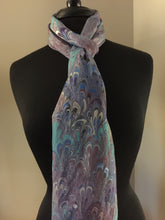 Load image into Gallery viewer, Peacock.  Habotai Silk 14x72”