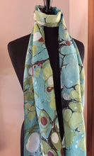 Load image into Gallery viewer, Green Stone.  Casual & fun!   Habotai Silk 14x72”