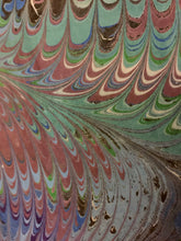 Load image into Gallery viewer, Green blue wine.  Habotai Silk 14x72”