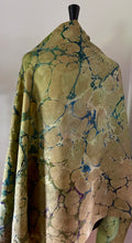 Load image into Gallery viewer, Green  Italian vein Habotai Silk 35x57 Sarong Wrap
