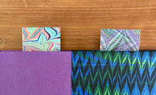Load image into Gallery viewer, Bookmarks Water Marbled Set of 7
