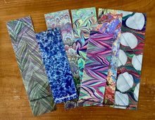 Load image into Gallery viewer, Bookmarks Water Marbled Set of 7
