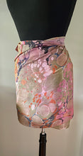 Load image into Gallery viewer, Fall Colors Crepe de chine 72x22” bold fun. This beautiful silk shawl also can  be a shirt and  skirt!
