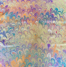 Load image into Gallery viewer, Colors Bouquet Pattern 21x21 Square Habotai silk. Wear this unique piece in your hair, as a neckerchief, pocket square, or accessorize your dog.
