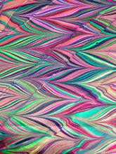 Load image into Gallery viewer, Bookmark Pink Green Chevron
