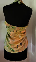 Load image into Gallery viewer, Klimt Flowers two sided Crepe de chine 72x22” bold fun. This beautiful silk shawl also can be a  shirt and skirt!
