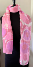 Load image into Gallery viewer, Barbie Pink Polka dots  Habotai Silk 14x72
