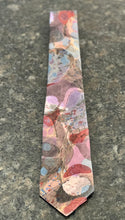 Load image into Gallery viewer, Abstract Neutral  3” Silk Tie  water marbled
