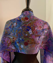 Load image into Gallery viewer, Purple Blue Twice Marbled bouquet...  One of a kind original.
