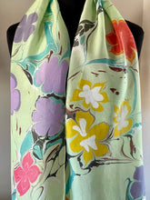 Load image into Gallery viewer, Flowers multicolored pattern Habotai Silk
