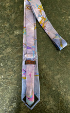 Load image into Gallery viewer, Purple Italian vein   3” Silk Tie  water marbled
