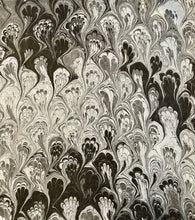 Load image into Gallery viewer, Black and White Bouquet 21x21 Square Habotai silk. For your hair, as a neckerchief, pocket square, or accessorize your dog.
